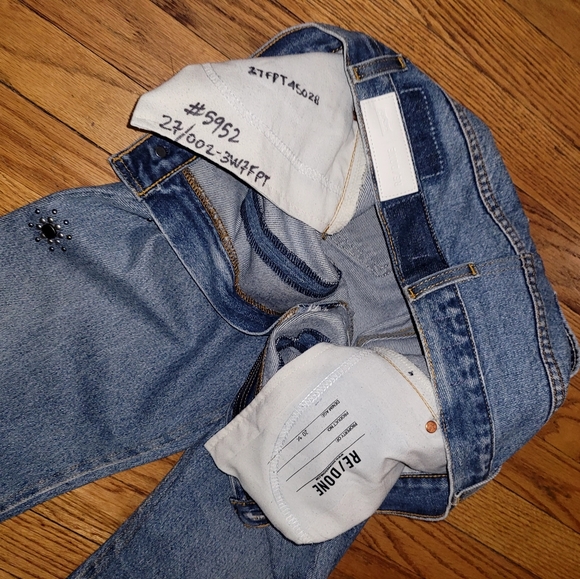 💥💥RE/DONE STUDDED 70S LOOSE FLARE💥💃😍 - Picture 9 of 11